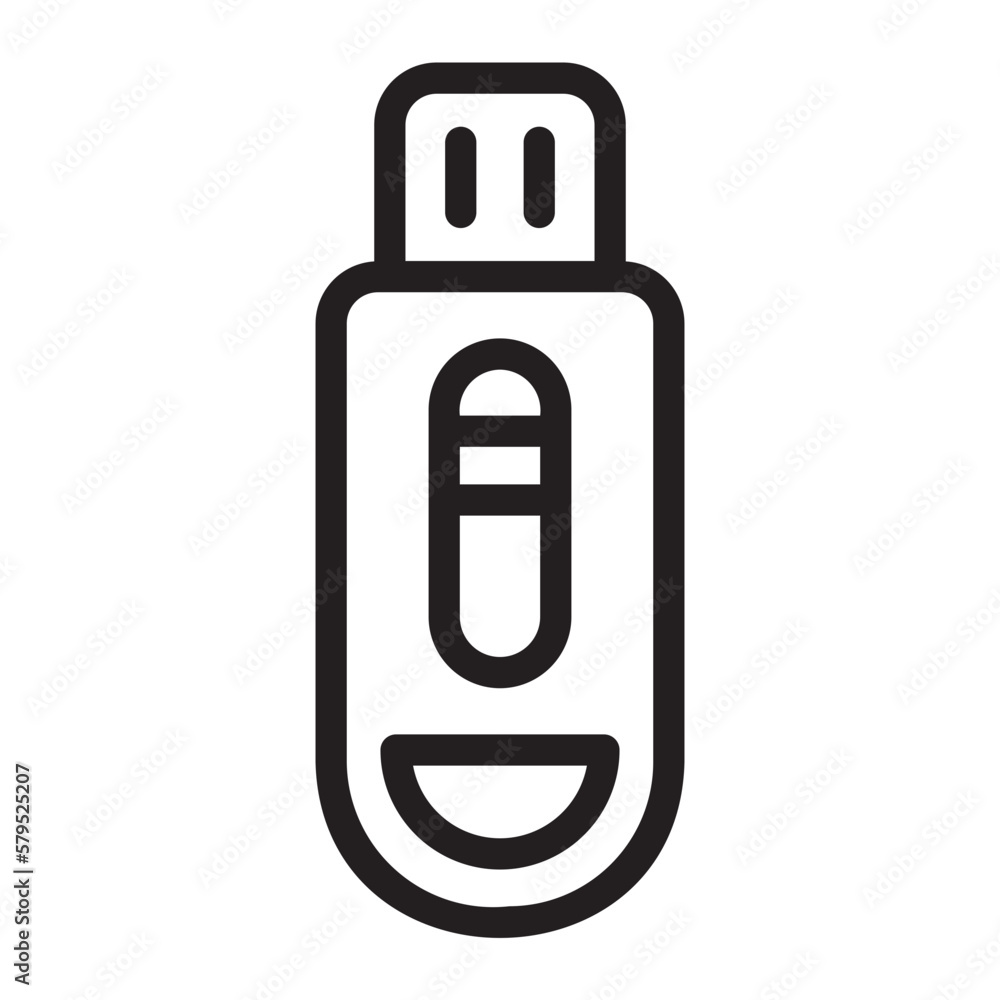 flash drive line icon flash drive line icon