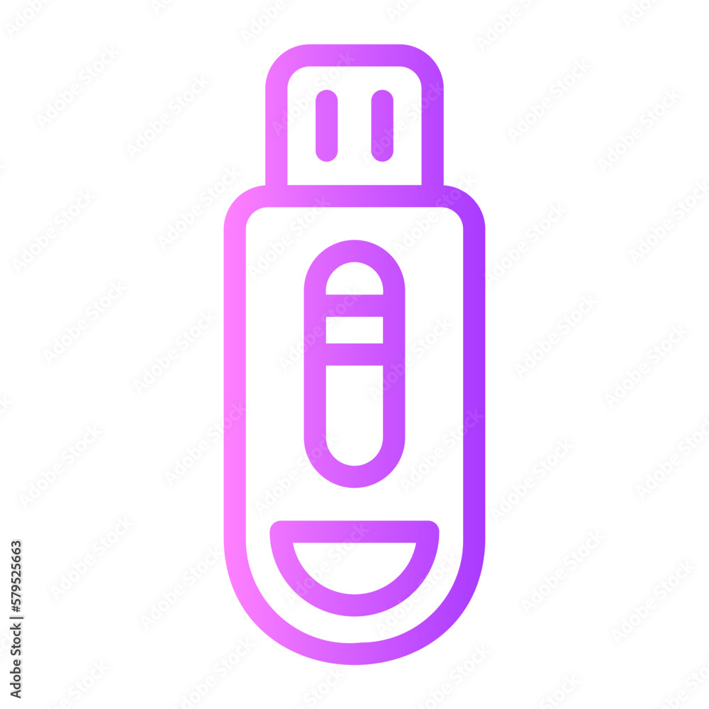 flash drive gradient icon flash drive gradient icon