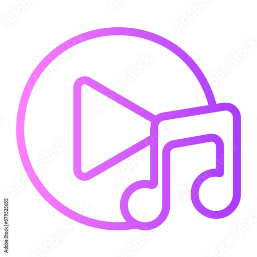 soundtrack gradient icon