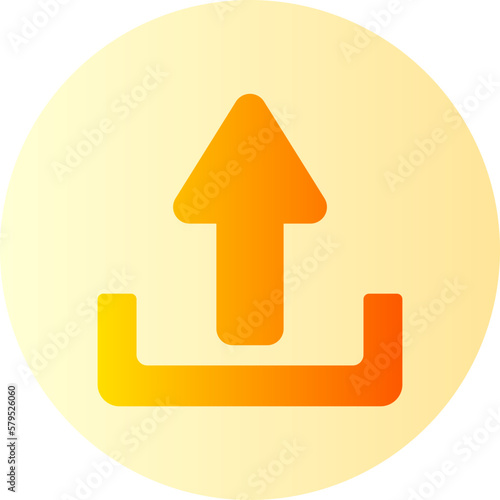 upload gradient icon