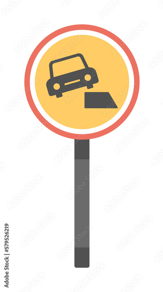 Dangerous roadside colored icon Dangerous roadside colored icon