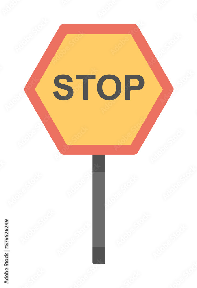 Stop sign colored icon illustration design art Stop sign colored icon illustration design art