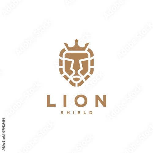 lion head logo icon design inspiration photo