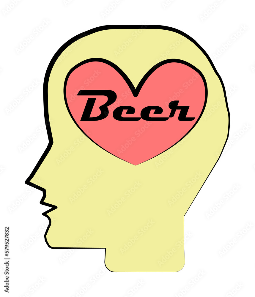 think about beer colored sketch style icon think about beer colored sketch style icon