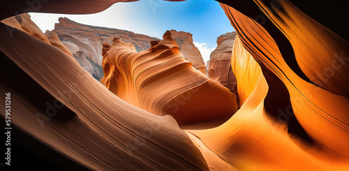 antelope canyon in arizona, generative ai