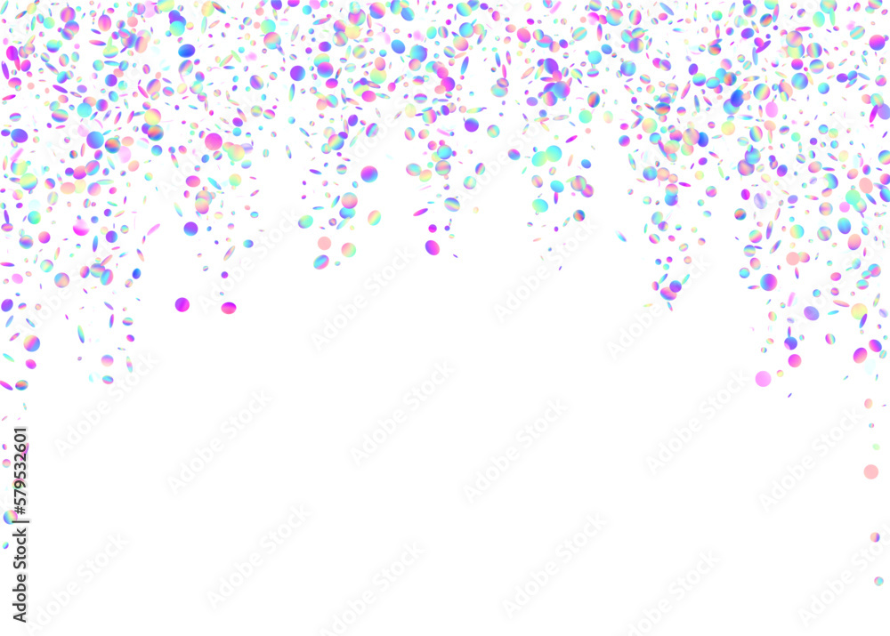 Rainbow Background. Hologram Glitter. Purple Laser Sparkles. Retro Design. Fiesta Art. Carnival Effect. Shiny Celebrate Decoration. Fantasy Foil. Violet Rainbow Background