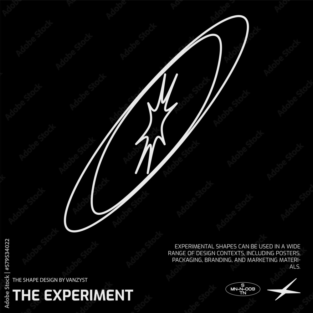 Universal Geometric Shape, Bright Bold Element For Graphic Design