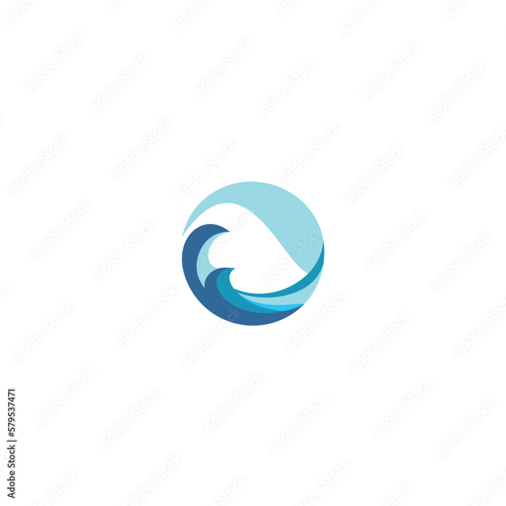 ocean wave vector design in abstract style ocean wave vector design in abstract style