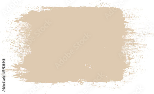 Beige brush stroke isolated on background. Paint brush stroke vector for beige ink paint, grunge design element, dirt banner, watercolor design, dirty texture. Trendy brush stroke, vector illustration