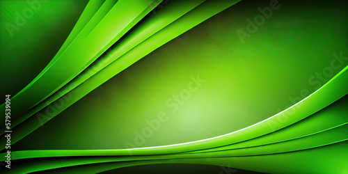 Green Abstract Background. Generative AI