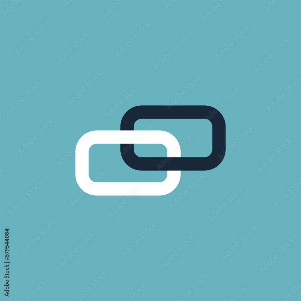 Vector illustration of link, chain, social media icons. Vector illustration of link, chain, social media icons.