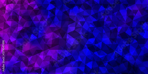 Dark Pink, Blue vector pattern with polygonal style.