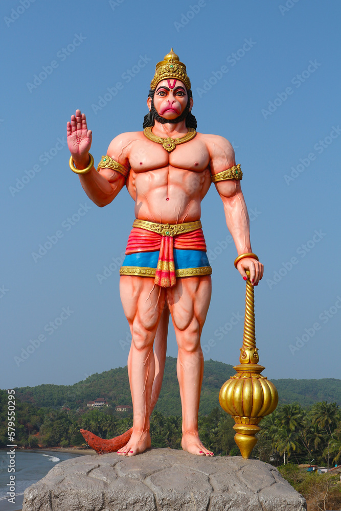 Foto de Son of the wind god Vayu Hanuman. Devotee of Rama and hero of