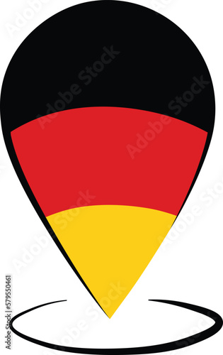 location sign icon of germany 
