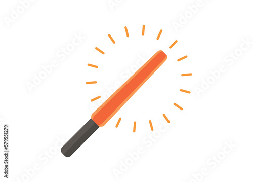 Light stick. Simple flat illustration.