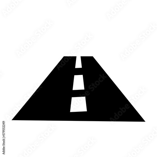 road, icon vector flat illustrationon white background..eps