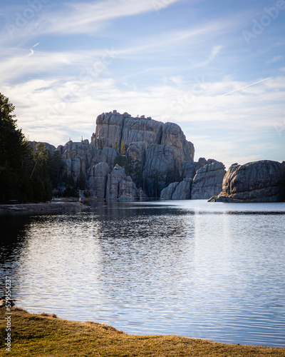 waterfall in the mountains