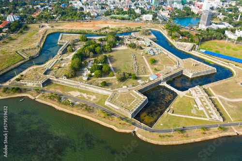 Ancient fort-fortress in the city of Jaffna, Sri Lanka.