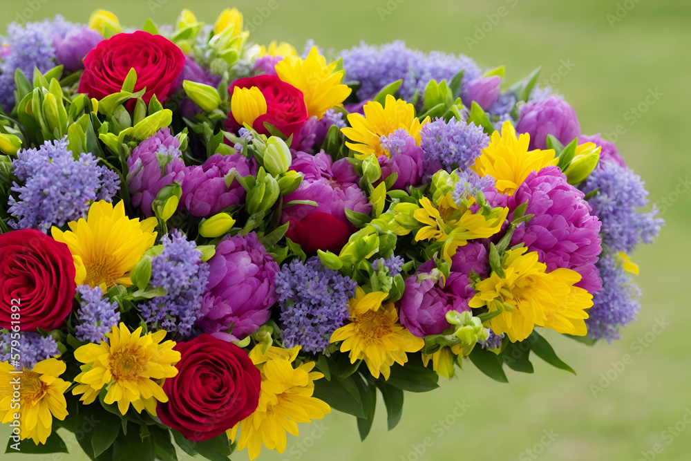 bouquet of colorful flowers