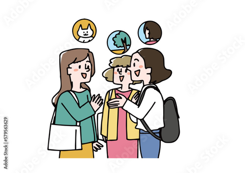 SNSで知り合ったフォロワーに初めて会う女性たち　推し活をする人々