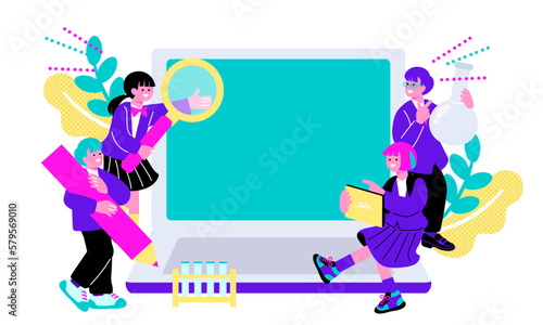 ICT教育をイメージするイラスト

