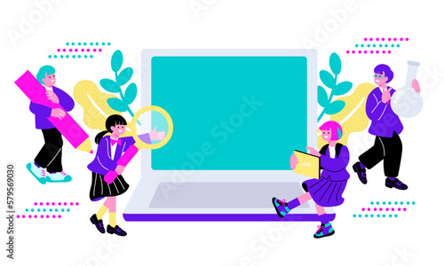 ICT教育をイメージするイラスト
