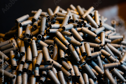 Shell casings ammunition production workshop © nordroden