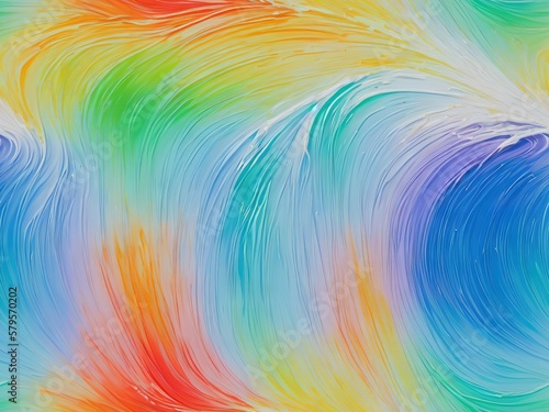 Colorful wet paint swirls, Creative background concept, Generative AI