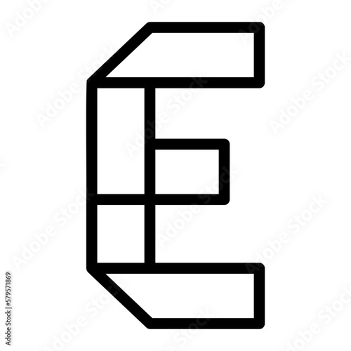 letter e icon