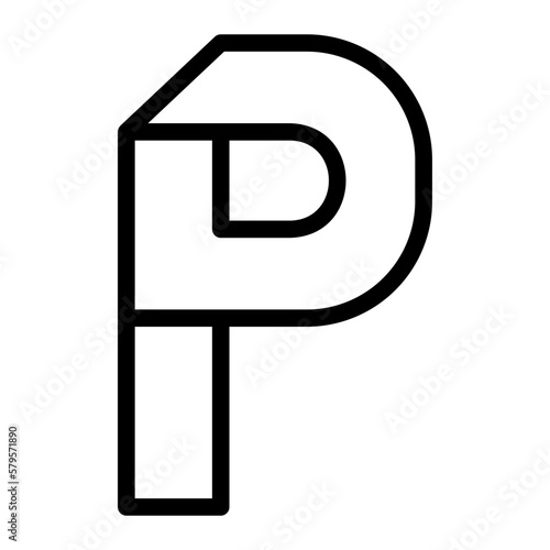 letter p icon