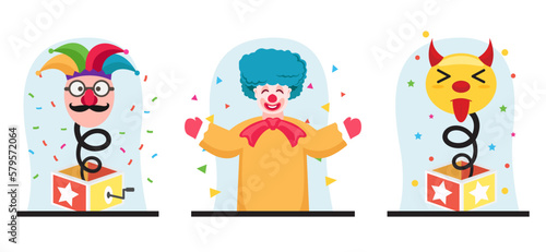 Flat Bundle April Fools Design Illustration