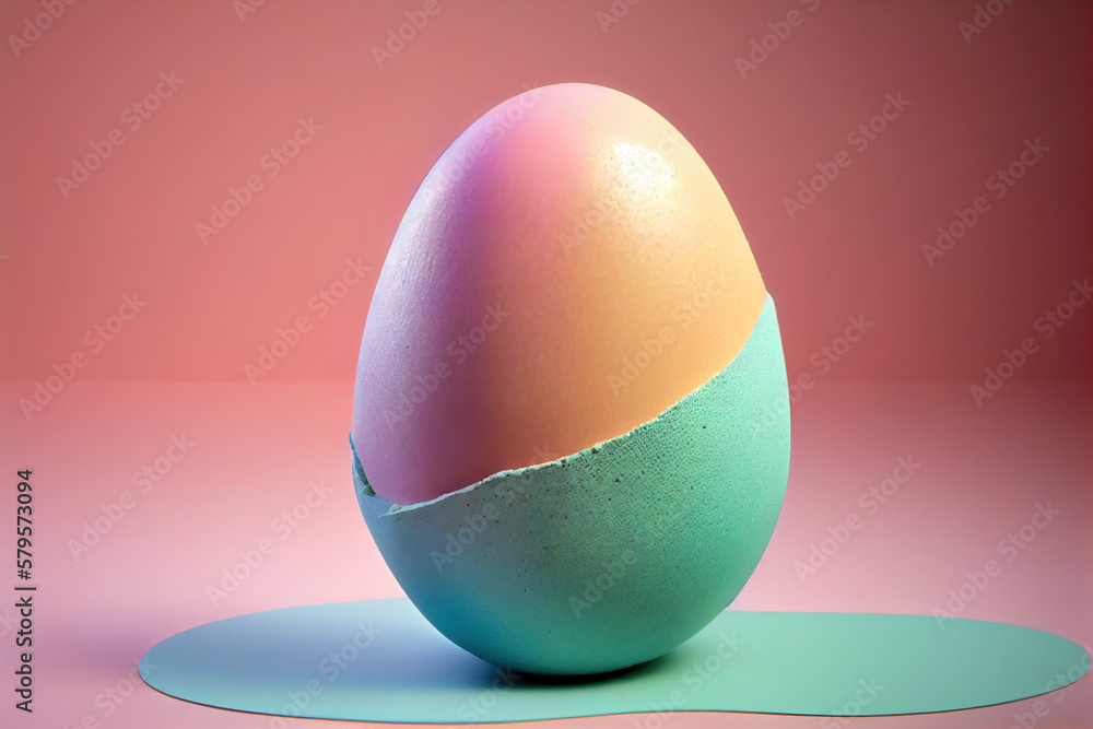 Abstract Pastel Easter Egg (4)