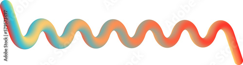 Abstract 3D gradient elements graphic.