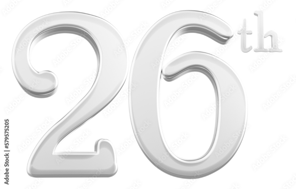 26 th anniversary - white number anniversary 26 th anniversary - white number anniversary