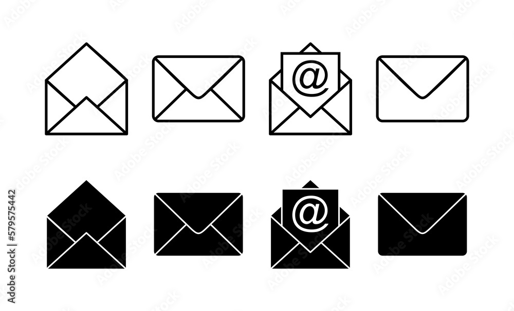 Mail icon vector for web and mobile app. email sign and symbol. E-mail icon. Envelope icon Mail icon vector for web and mobile app. email sign and symbol. E-mail icon. Envelope icon