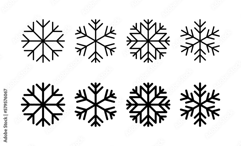 Snow icon vector for web and mobile app. snowflake sign and symbol Snow icon vector for web and mobile app. snowflake sign and symbol