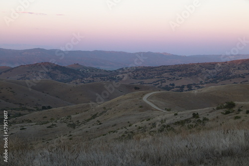 The Badger hills trail offers views of Salinas valley at Gabilan mountains in Salinas, CA photo