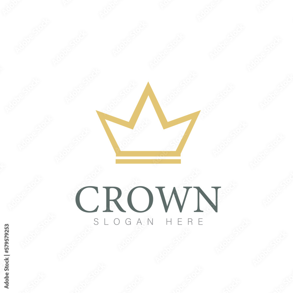 Fototapeta premium Modern Crown Logo Template. Crown icon Luxury Design Vector