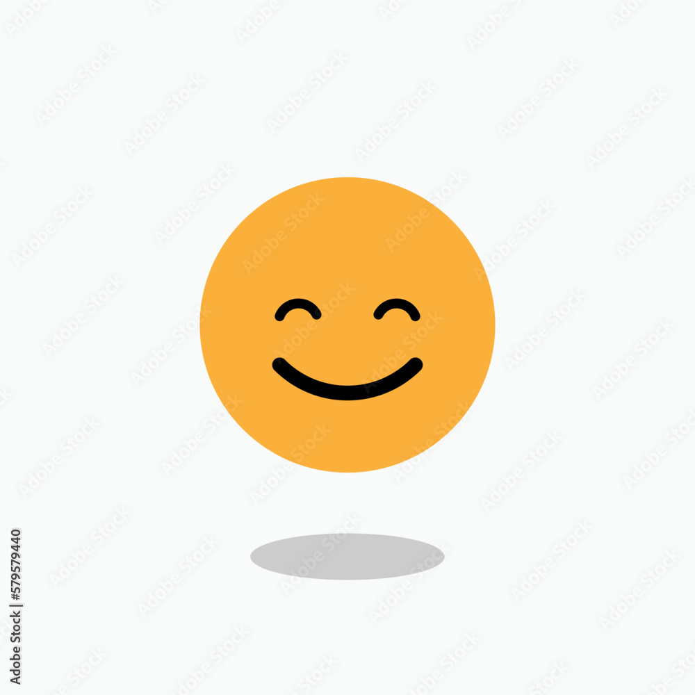 Smile Emoji Faces Vector Icon for Apps and Websites. Smile Emoji Faces Vector Icon for Apps and Websites.