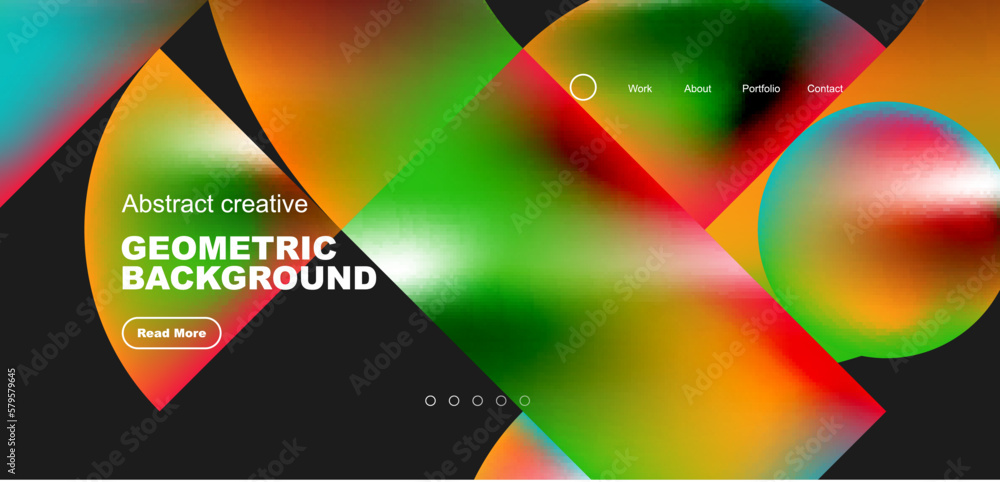 Abstract circles and round elements geometric background. Vector illustration for wallpaper, banner, background, leaflet, catalog, cover, flyer Abstract circles and round elements geometric background. Vector illustration for wallpaper, banner, background, leaflet, catalog, cover, flyer