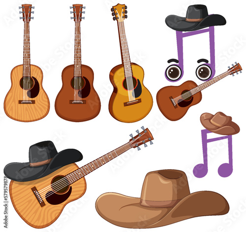 Set of mix instrument string