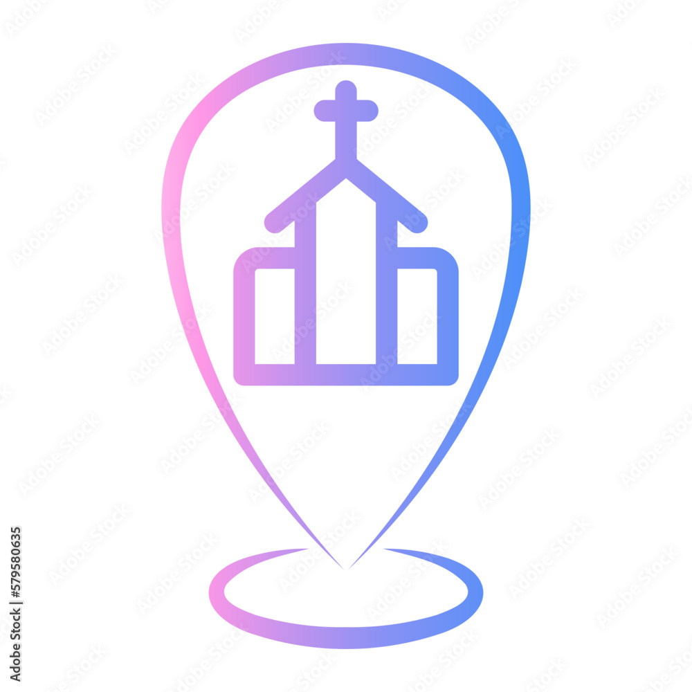 Fototapeta premium church icon