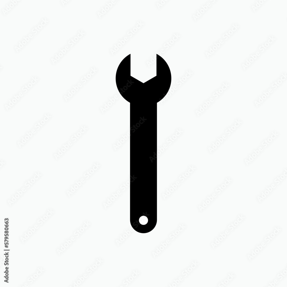 Wrench Icon - Vector, Repair Sign and Setting Symbol for Design, Presentation, Website or Apps Elements. Wrench Icon - Vector, Repair Sign and Setting Symbol for Design, Presentation, Website or Apps Elements.