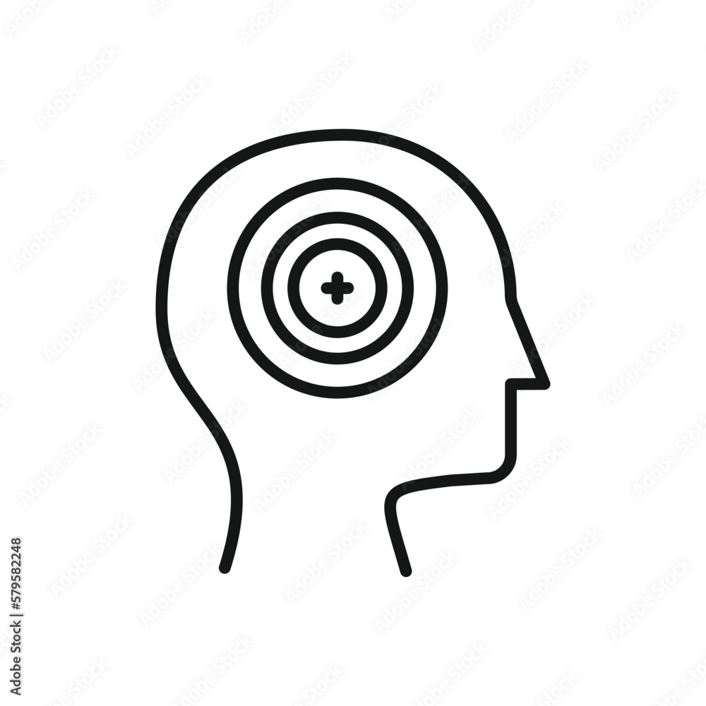 Editable Icon of Focus Target, Vector illustration isolated on white background. using for Presentation, website or mobile app Editable Icon of Focus Target, Vector illustration isolated on white background. using for Presentation, website or mobile app