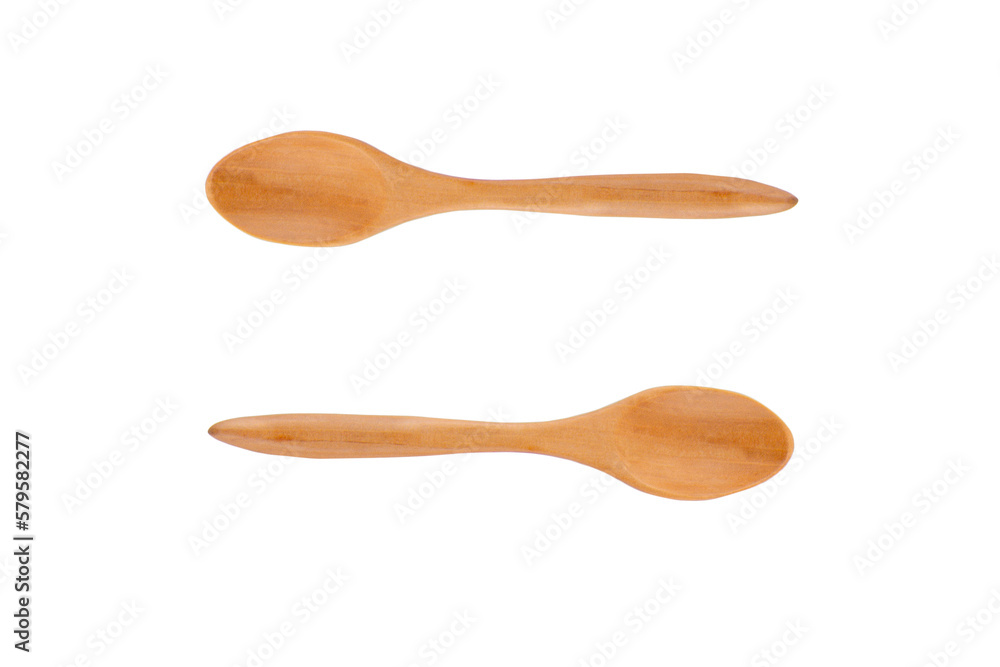 Wooden spoon on white background. Wooden spoon on white background.