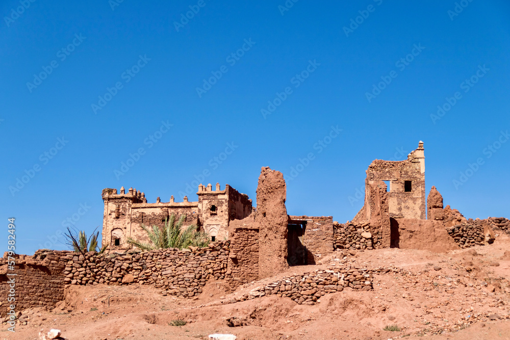 Exterior of the Telouet Kasbah in Morocco