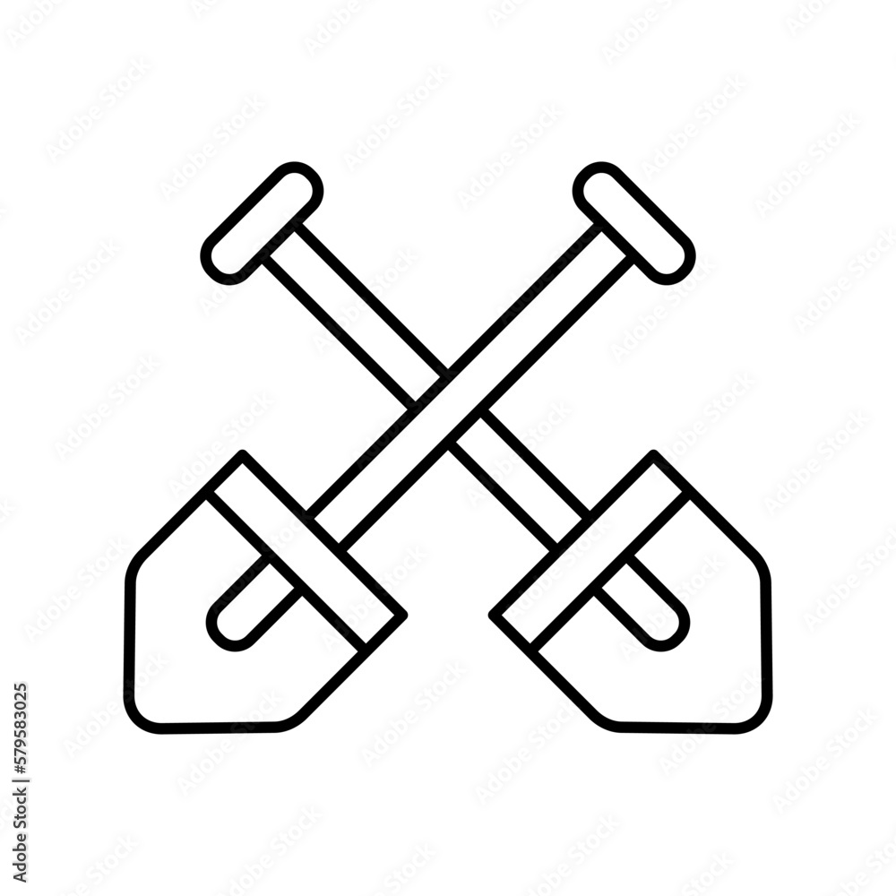 Shovel icon vector design templates Shovel icon vector design templates