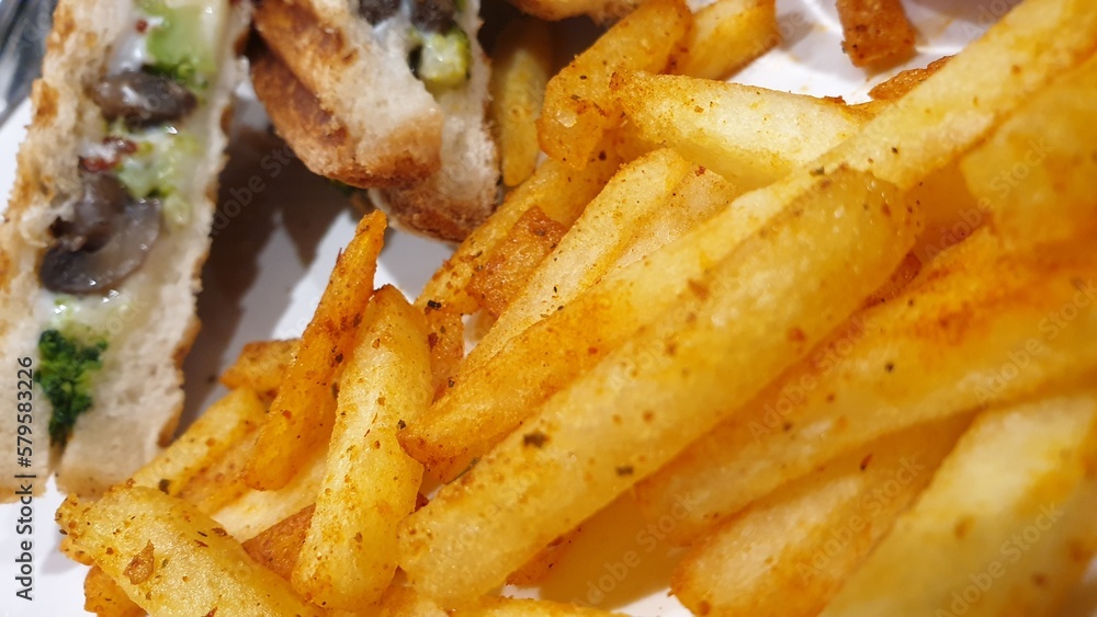 French Fries with peri peri