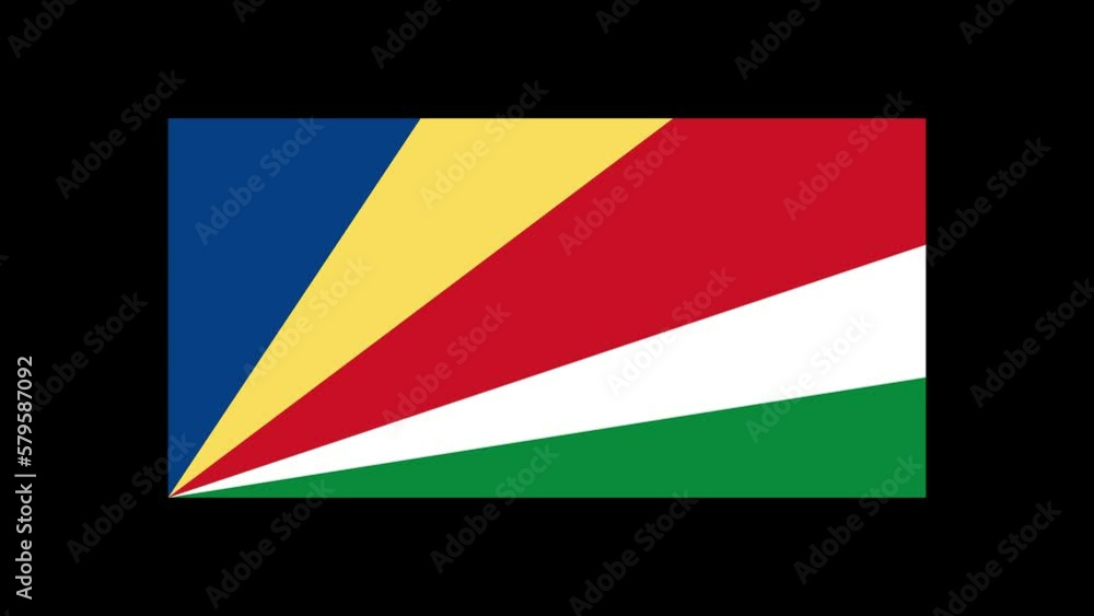 Seychelles flag animation green screen chroma key background 4K motion graphics Seychelles flag animation green screen chroma key background 4K motion graphics