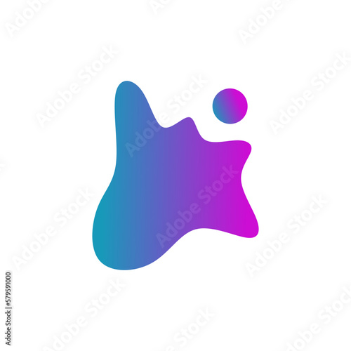 Futuristic Blob Shape Color